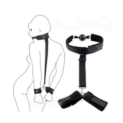 Mouth ball with hand restraints reviews and discounts sex shop